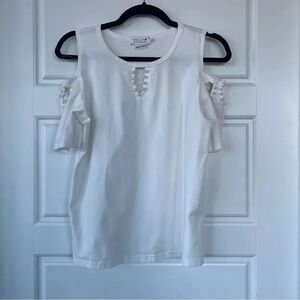 MOLLY BRACKEN | cut out shoulder tee